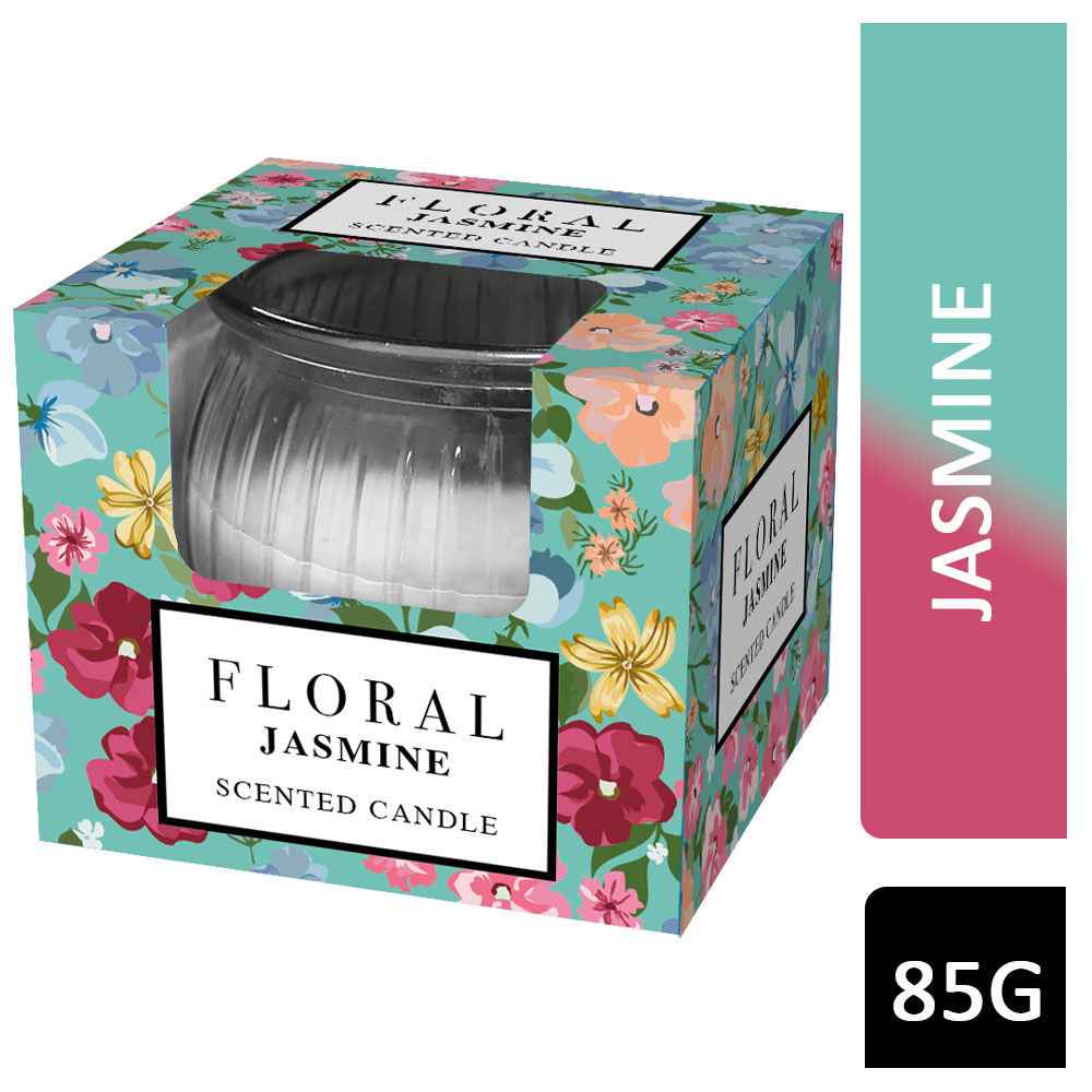 Floral Jasmine Scented Candle 85g