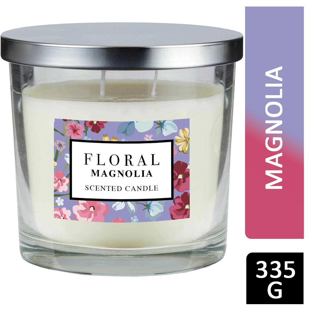 Floral Magnolia Scented Candle 335g
