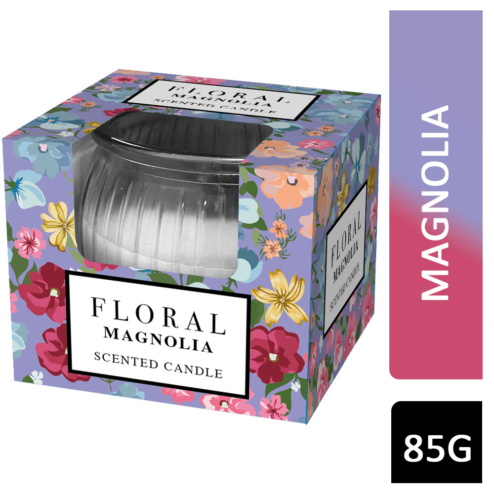 Floral Magnolia Scented Candle 85g