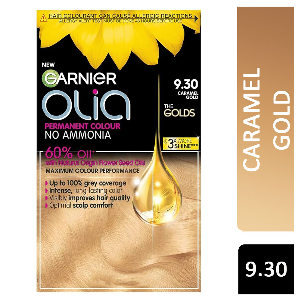 Garnier Olia Permanent Hair Colour Caramel Gold 9.30