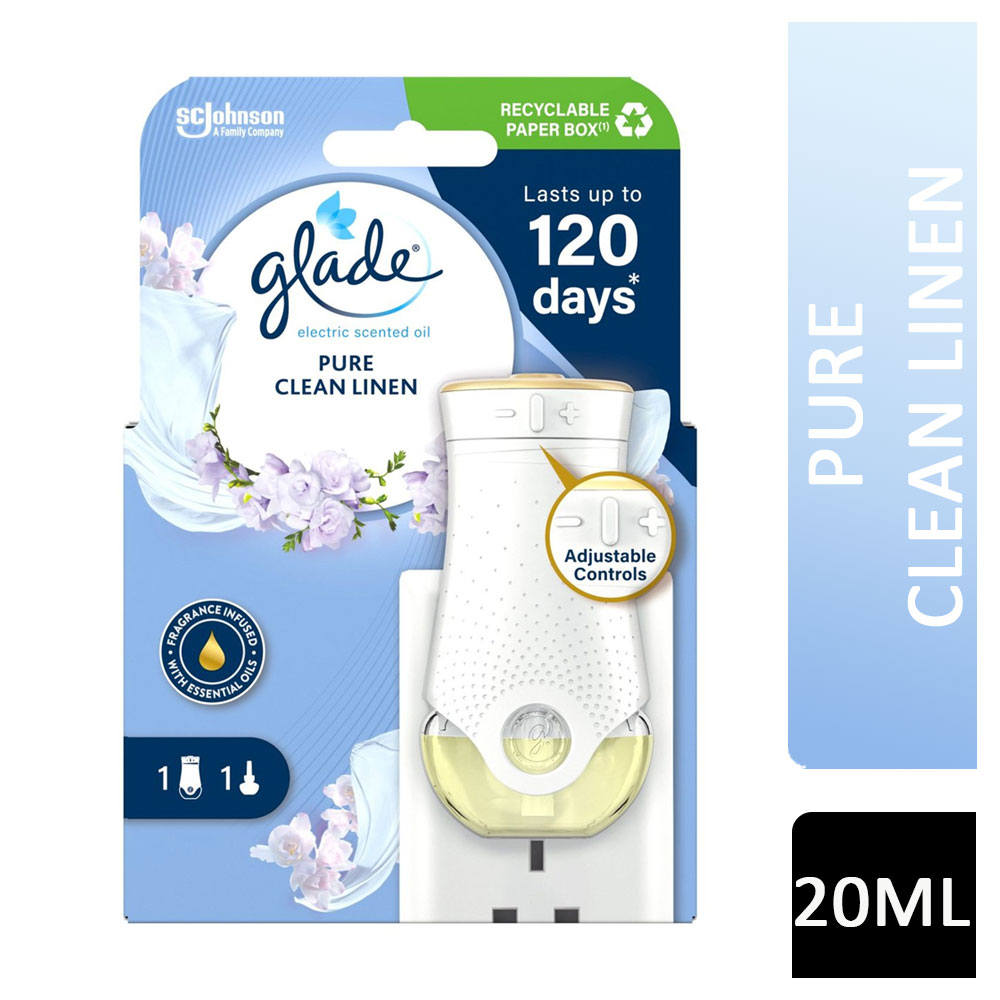 Glade Plug-In Air Freshener Unit Pure Clean Linen 20ml