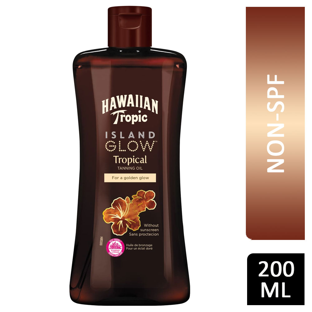 Hawaiian Tropic Island Glow Tropical Tanning Oil Non-SPF 200ml