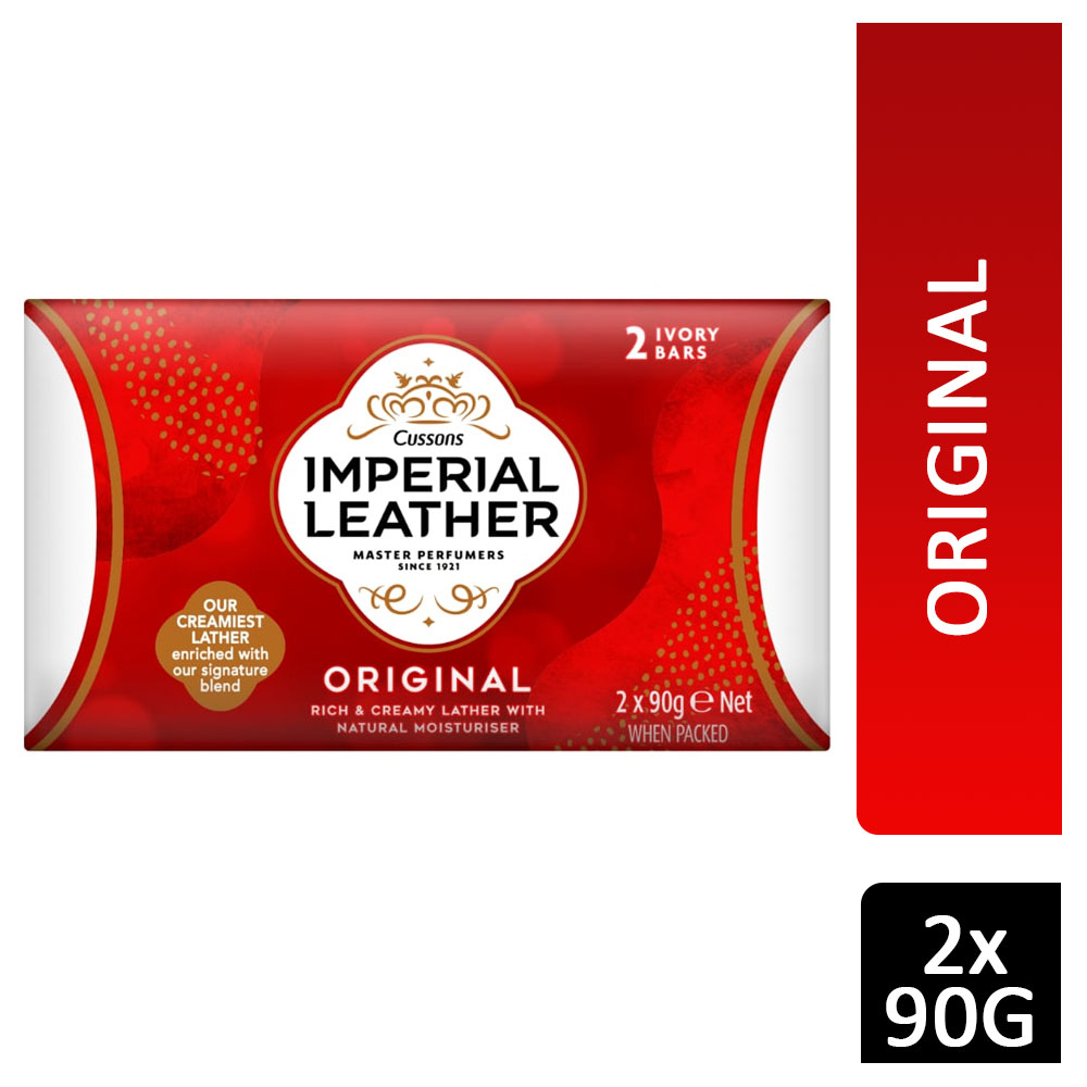 Imperial Leather Soap Original Natural Moisturiser 2x90g