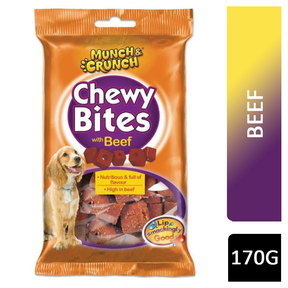 Munch & Crunch Chewy Bites With Beef 170g