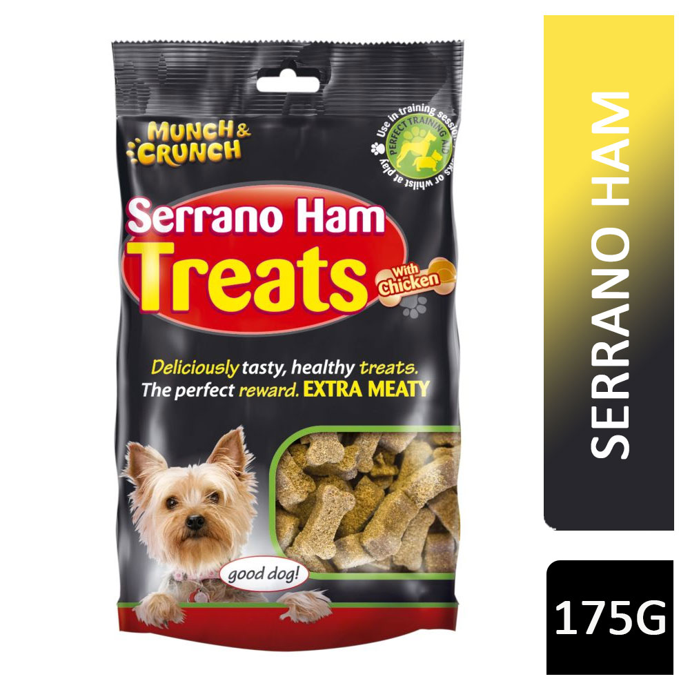 Munch & Crunch Serrano Ham Dog Treats 175g