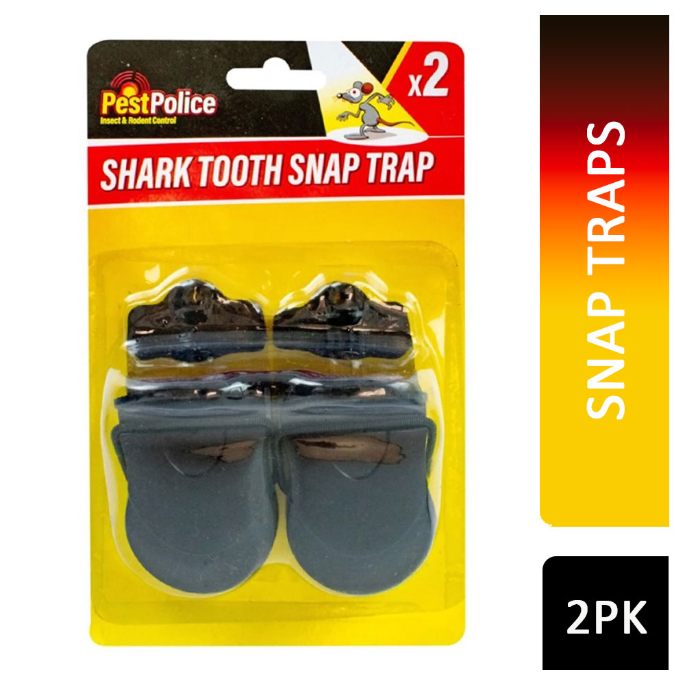Pest Police Shark Tooth Snap Trap 2pk